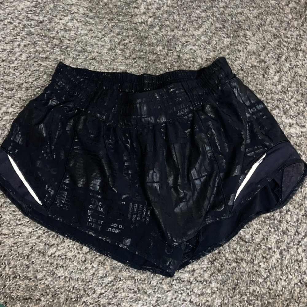 Black lululemon shorts